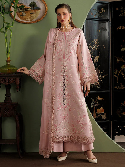 Kaya By Mahnur EMB 3 PC PEACH LEATHER | KA-01