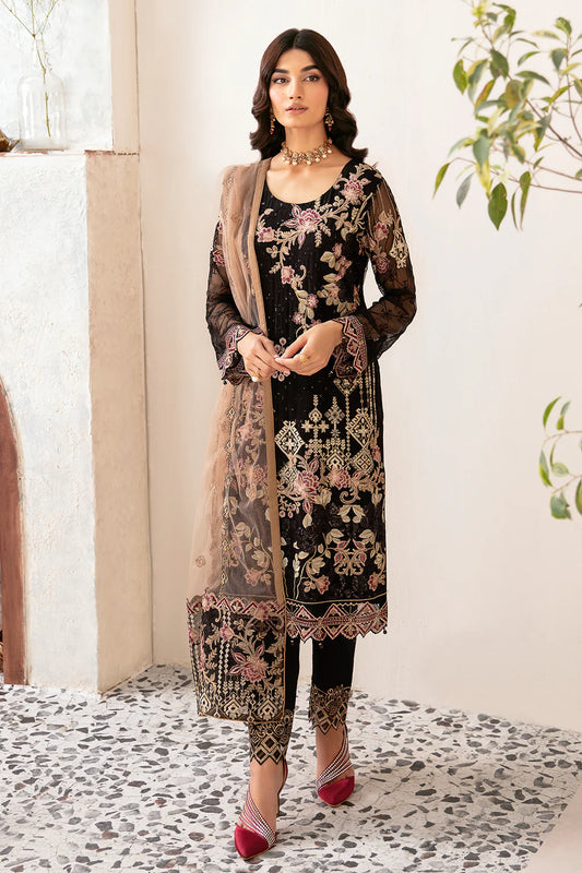 D-1204 | Rangoon by Ramsha chiffon collection Vol 12