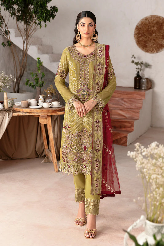 D-1203 | Rangoon by Ramsha chiffon collection Vol 12