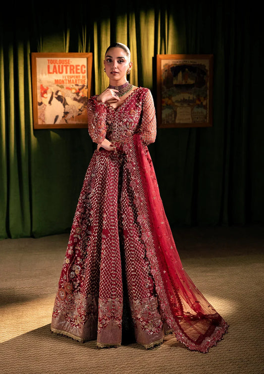 Seranade by Elaf Unstitched Embroidered Organza Suit - Masquerade EHM-07