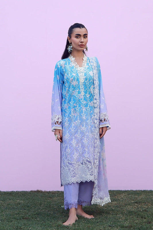 Indigo Amethyst | SS1-26-42 - Sahar Mirha Lawn
