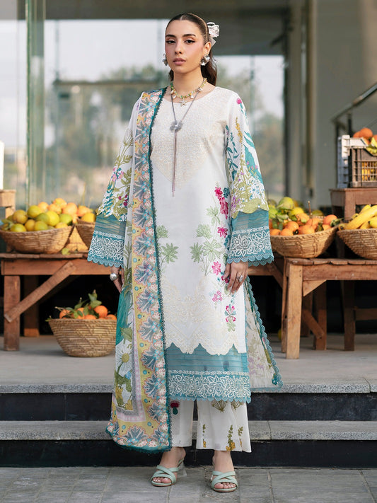 BW - 004 Broadway By Mahnur | 3 PC Lawn 26