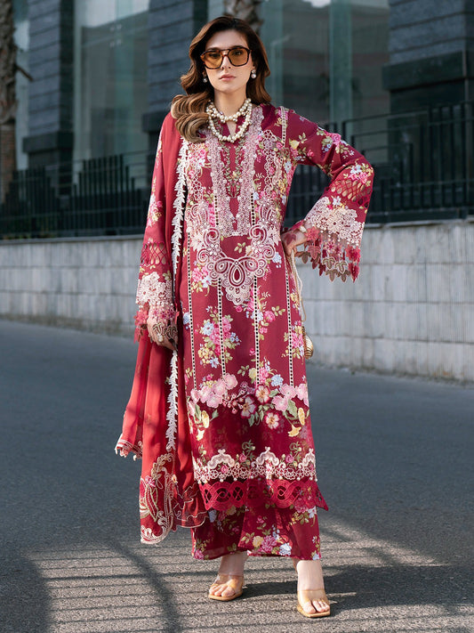 BW - 011 Broadway By Mahnur | 3 PC Lawn 26