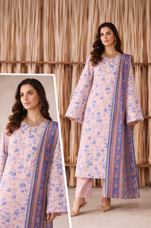 Design 06 | Fiza Noor Modern Muse V-3 Printed Lawn 3 Piece Suit