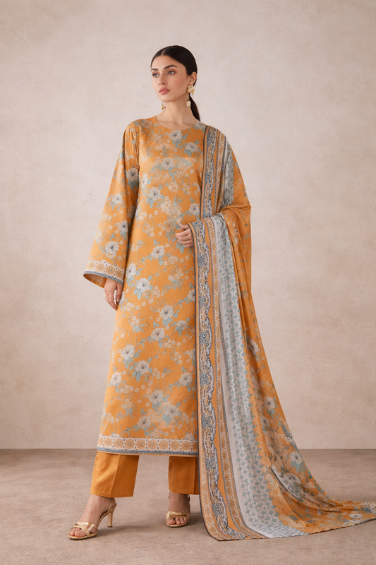 Design 09 | Fiza Noor Modern Muse V-3 Printed Lawn 3 Piece Suit