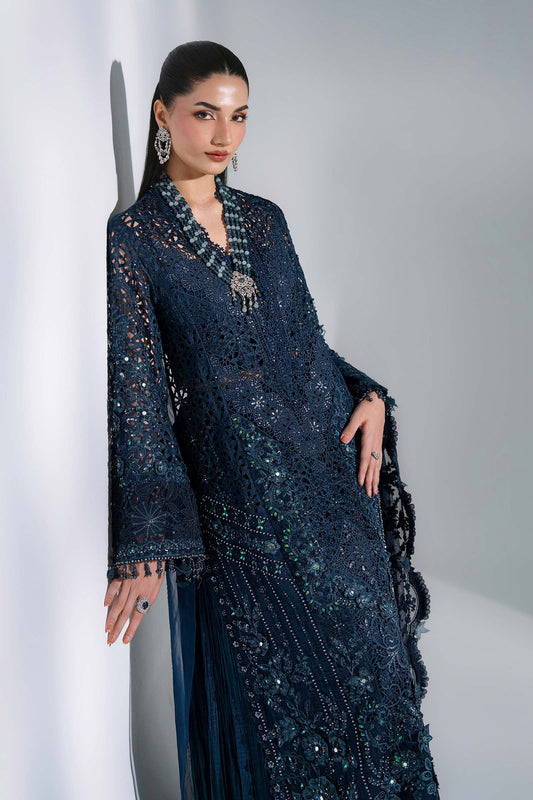 3 Piece Unstitched Embroidered Organza Suit MARIA B MBROIDERED | D-6