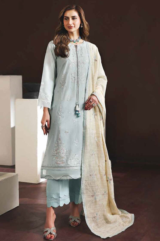Daria by Riaz Arts DL-01 | Embroidered Lawn 3 Piece Unstitched Suit
