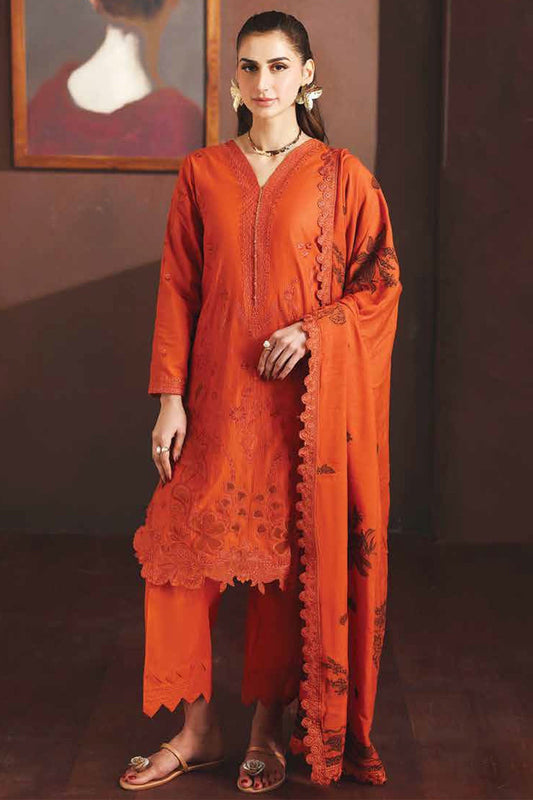 Daria by Riaz Arts DL-04 – Embroidered Lawn 3 Piece Unstitched Suit