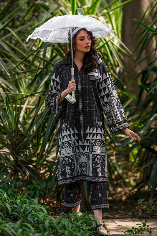 Monochrome Mosaic | Sahar ready to wear 2 Pc