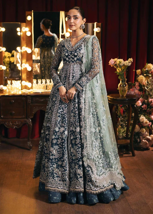 Seranade by Elaf Unstitched Embroidered Organza Suit - MELODIE EHM-02