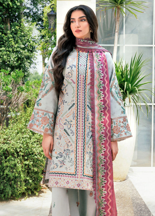 Zync by Florent Embroidered Viscose Suits Unstitched 3 Piece FL25IM FL-2A - Intermix'25