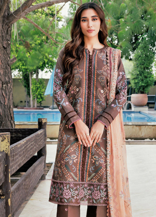 Zync by Florent Embroidered Viscose Suits Unstitched 3 Piece FL25IM FL-2B - Intermix'25