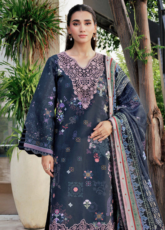 Zync by Florent Embroidered Viscose Suits Unstitched 3 Piece FL25IM FL-9A - Intermix'25
