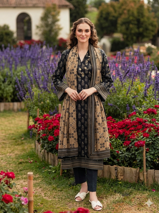 Hajra by Fiza Noor β Black Edition (Design #19)