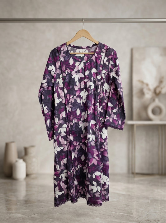 Printed Allover 2-Piece Lawn Frock