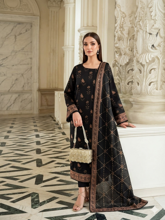 Hajra by Fiza Noor β Black Edition (Design #16)
