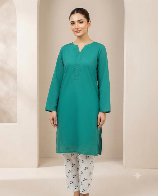 Premium Women's 2 Piece Cotton Stitched Suit β Soft & Comfortable Casual Wear