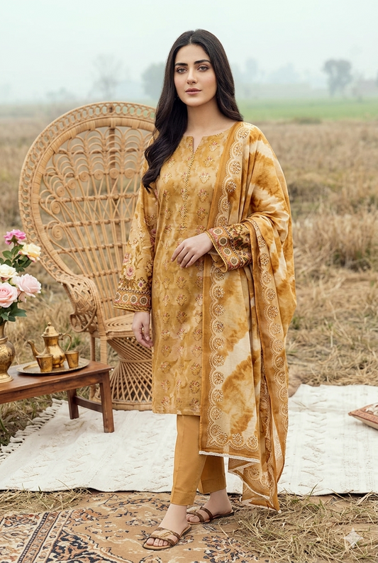 Luxury Chikan Kari Embroidered Lawn - Article NO-10