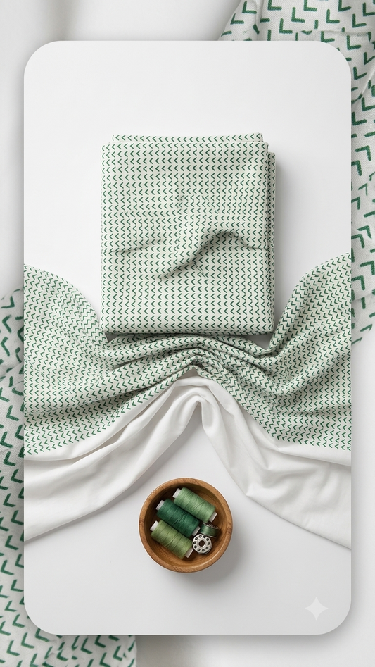 Azadi Festive Collection - Printed Shirt with Solid White Trouser