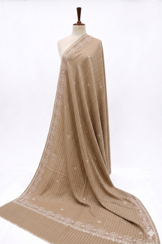 Premium Embroidered Lawn Shawl – Elegant Soft Fabric with Fancy Border