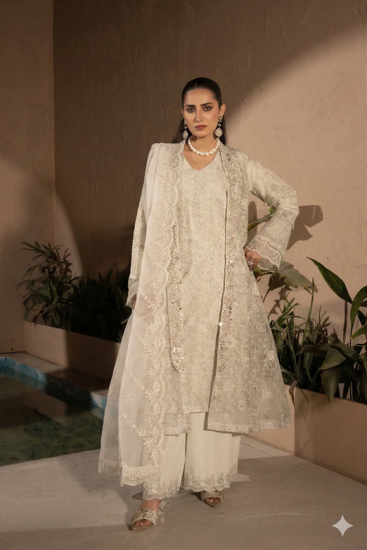Manahils Festive/party wear collection | OFF WHITE