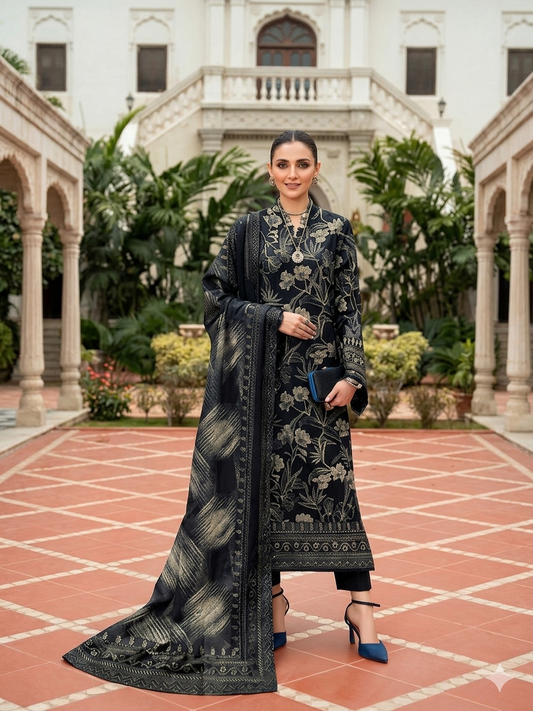 Hajra by Fiza Noor β Black Edition (Design #20)