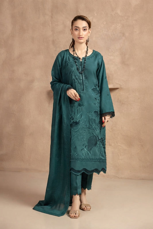 Airjet Fancy Wool Embroidered Suit | Alif Vol-584 (Design - 05)