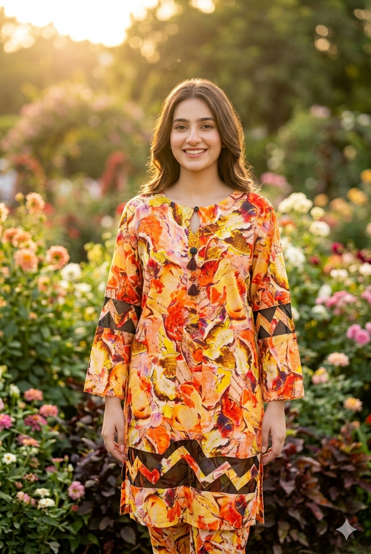 Women’s 2 Piece Stitch Lawn Suit – Casual & Summer Wear | 30