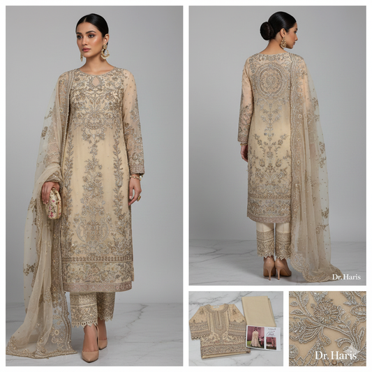 Dr. Haris Chantelle: Exclusive Black & Gold Party Wear