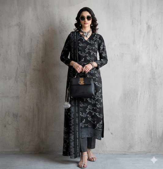 Shah Jahan by Fiza Noor β Black Edition (Design #15)