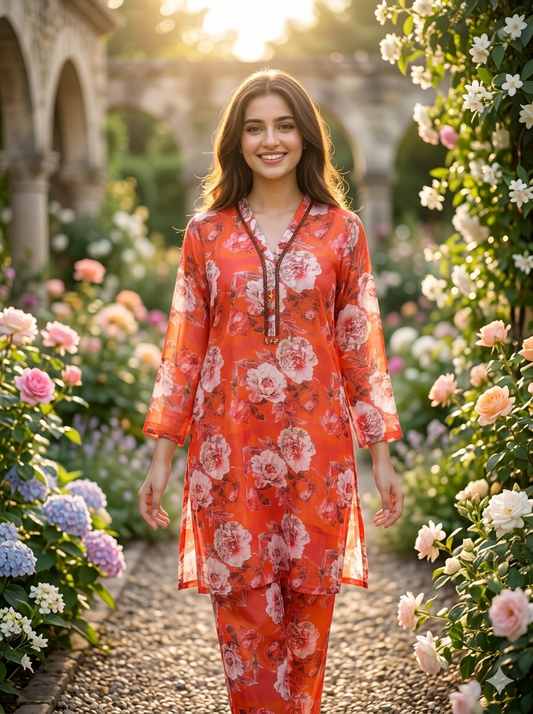 Women’s 2 Piece Stitch Lawn Suit – Casual & Summer Wear | 27
