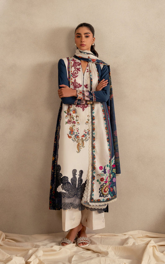 Saffron Soul MSSL-10 | 3pcs Embroidered Unstitched Summer