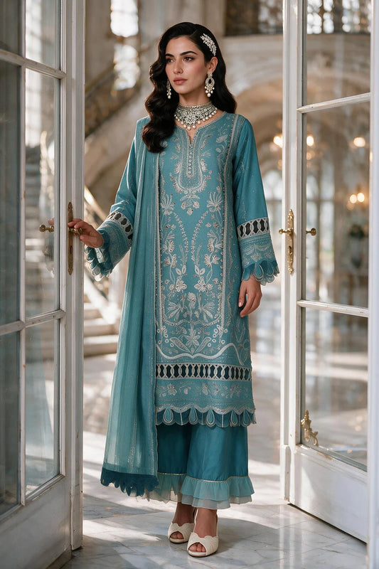 Zellbury | Embroidered Shirt Shalwar Dupatta - 4222