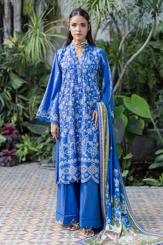 Zellbury - Embroidered Chikankari Shirt Shalwar Dupatta - 4079