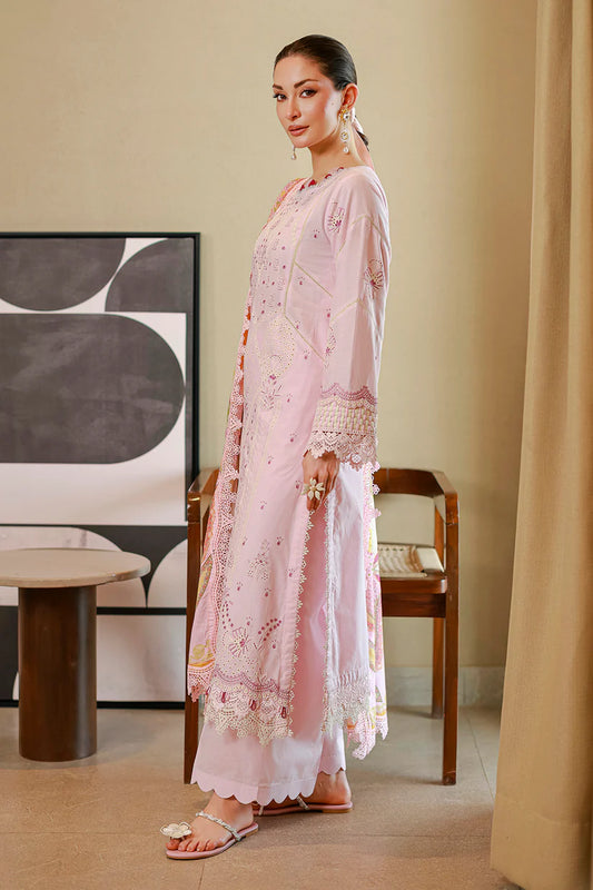 Zellbury - Embroidered Chikankari Shirt Shalwar Dupatta - 4080
