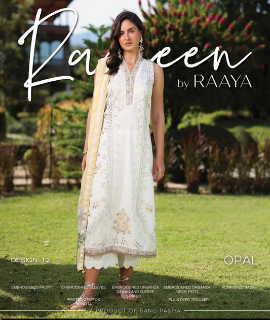 OPAL - Rang Rasiya Raaya | Embroidered 3 Piece Unstitched Lawn Suit