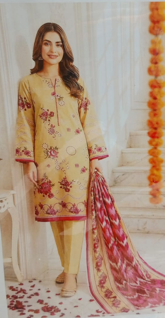 Design 14 | Khushi 3 Piece Lawn
