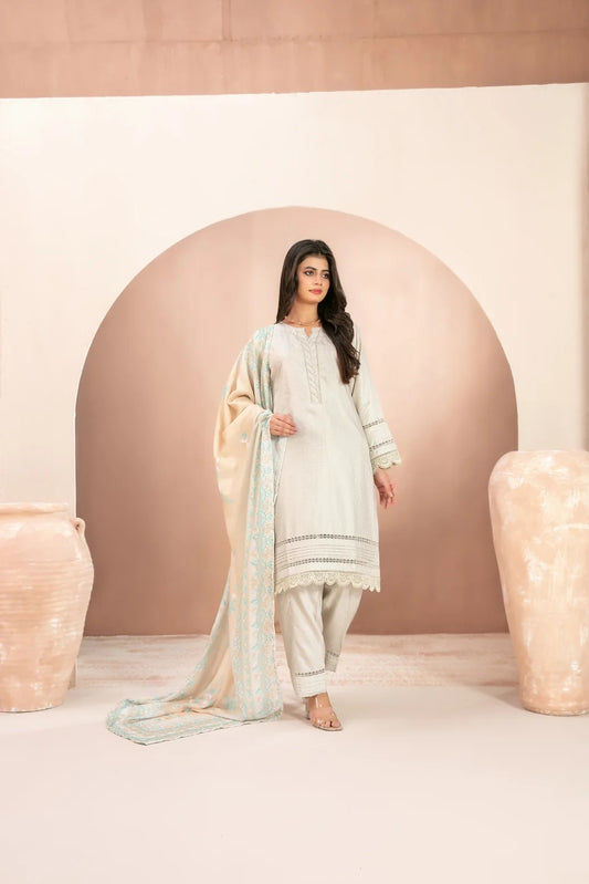 D-5662 - NOORI By Tawakkal Stitched 3 Piece Fancy Jacquard Viscose