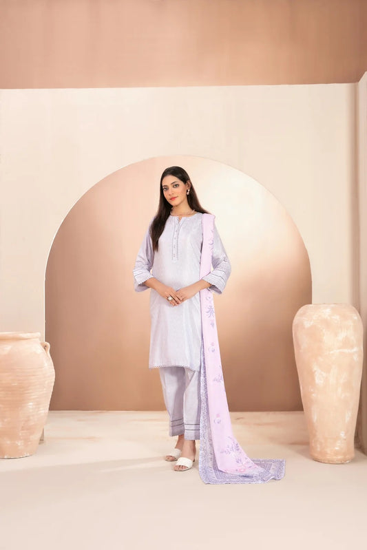 D-5663 - NOORI By Tawakkal Stitched 3 Piece Fancy Jacquard Viscose
