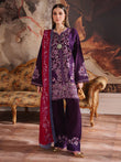 MAHNUR SG-010 | Classic Embroidered Karandi 3-Piece Unstitched Winter Suit