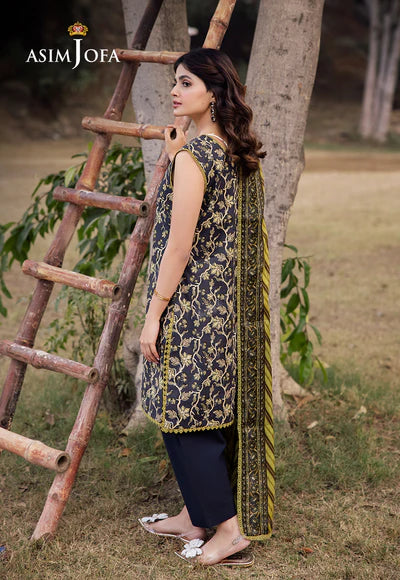 AJUBJ-26 PRINTED LAWN 3 PC - ASIM JOFA