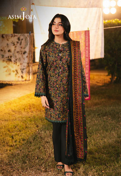 AJUBJ-25 PRINTED LAWN 3 PC - ASIM JOFA