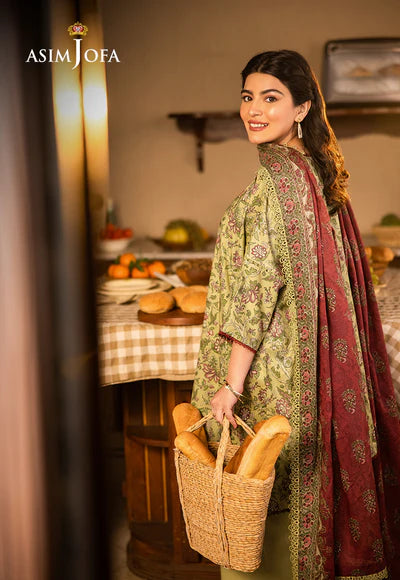 AJUBJ-31 PRINTED LAWN 3 PC - ASIM JOFA