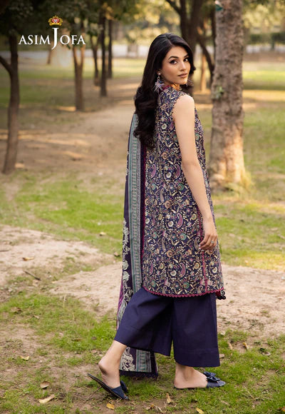 AJUBJ-30 PRINTED LAWN 3 PC - ASIM JOFA
