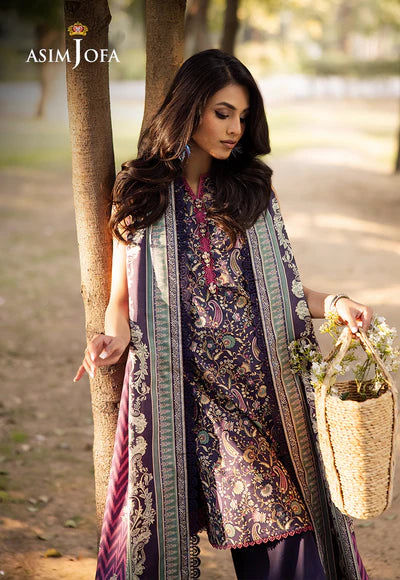 AJUBJ-30 PRINTED LAWN 3 PC - ASIM JOFA