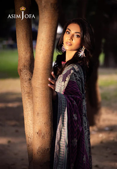 AJUBJ-30 PRINTED LAWN 3 PC - ASIM JOFA
