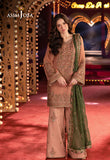 AJLF-12 EMBROIDERED CHIFFON 3 PCS - ASIM JOFA