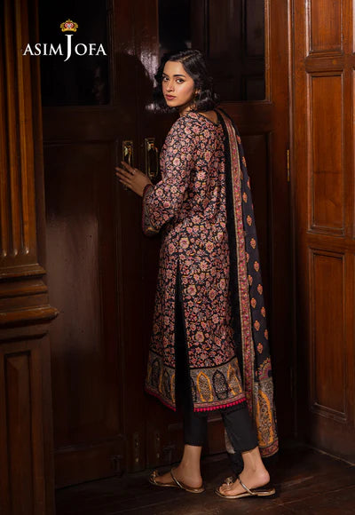 AJUBJ-45 PRINTED LAWN 3 PC - ASIM JOFA