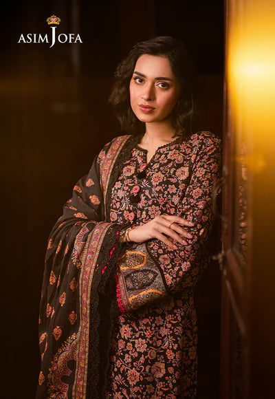 AJUBJ-45 PRINTED LAWN 3 PC - ASIM JOFA