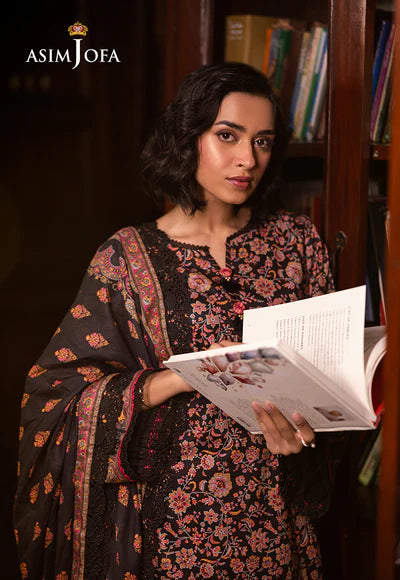 AJUBJ-45 PRINTED LAWN 3 PC - ASIM JOFA